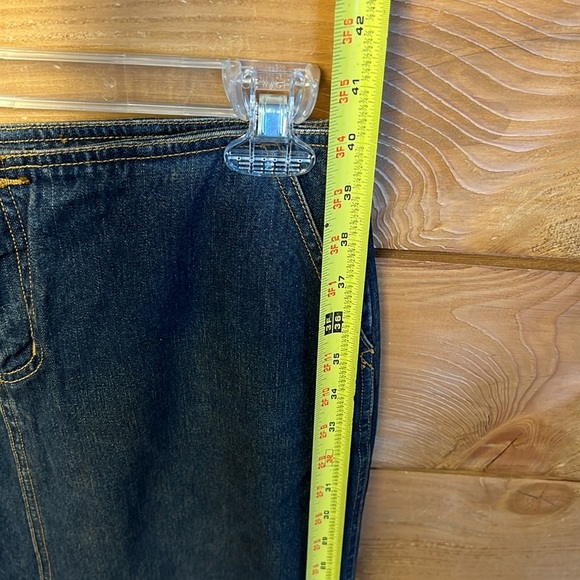 GUESS Originals Split Back Denim Skirt 30 maxi USA made event casual Vintage Y2K - Picture 3 of 11